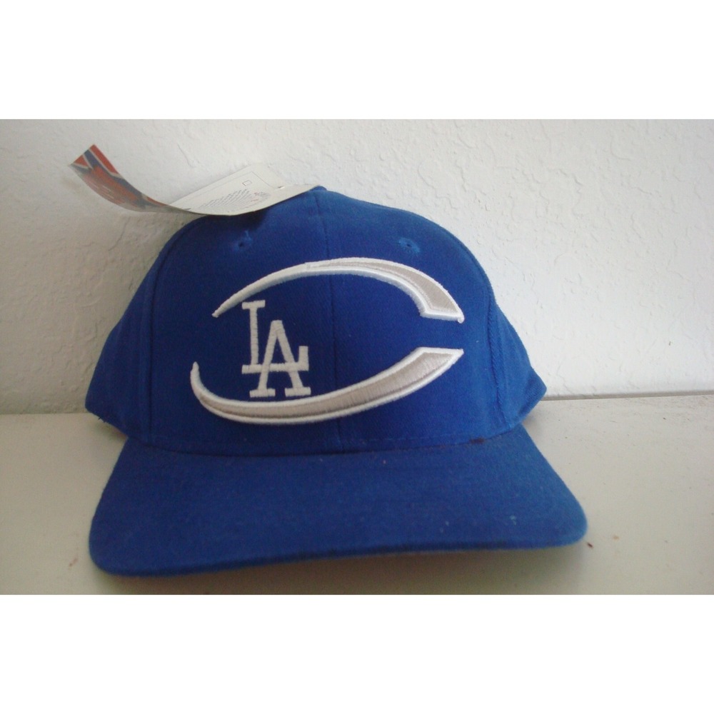 LOS ANGELES DODGERS BOXSEAT STRAPBACK DEADSTOCK HAT CAP VINTAGE A4